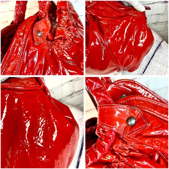 Christian Louboutin red patent leather shoulder bag - Picture 14 of 16
